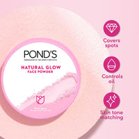 POND's Bright Beauty Spot-less Glow Face Wash With Vitamins, Removes Dead Skin Cells & Dark Spots, Double Brightness Action, All Skin Types, 100g & Pond's  Natural Glow Face Powder, Pink Glow - 30G