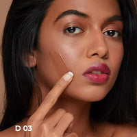 RUBY's ORGANICS Liquid Foundation for Face Makeup-Waterproof, Full Coverage Blendable, Long Lasting, Matte Finish and Poreless, Normal to Oily Skin, Vegan, Paraben and Silicon-Free, Shade D 03, 30 Ml