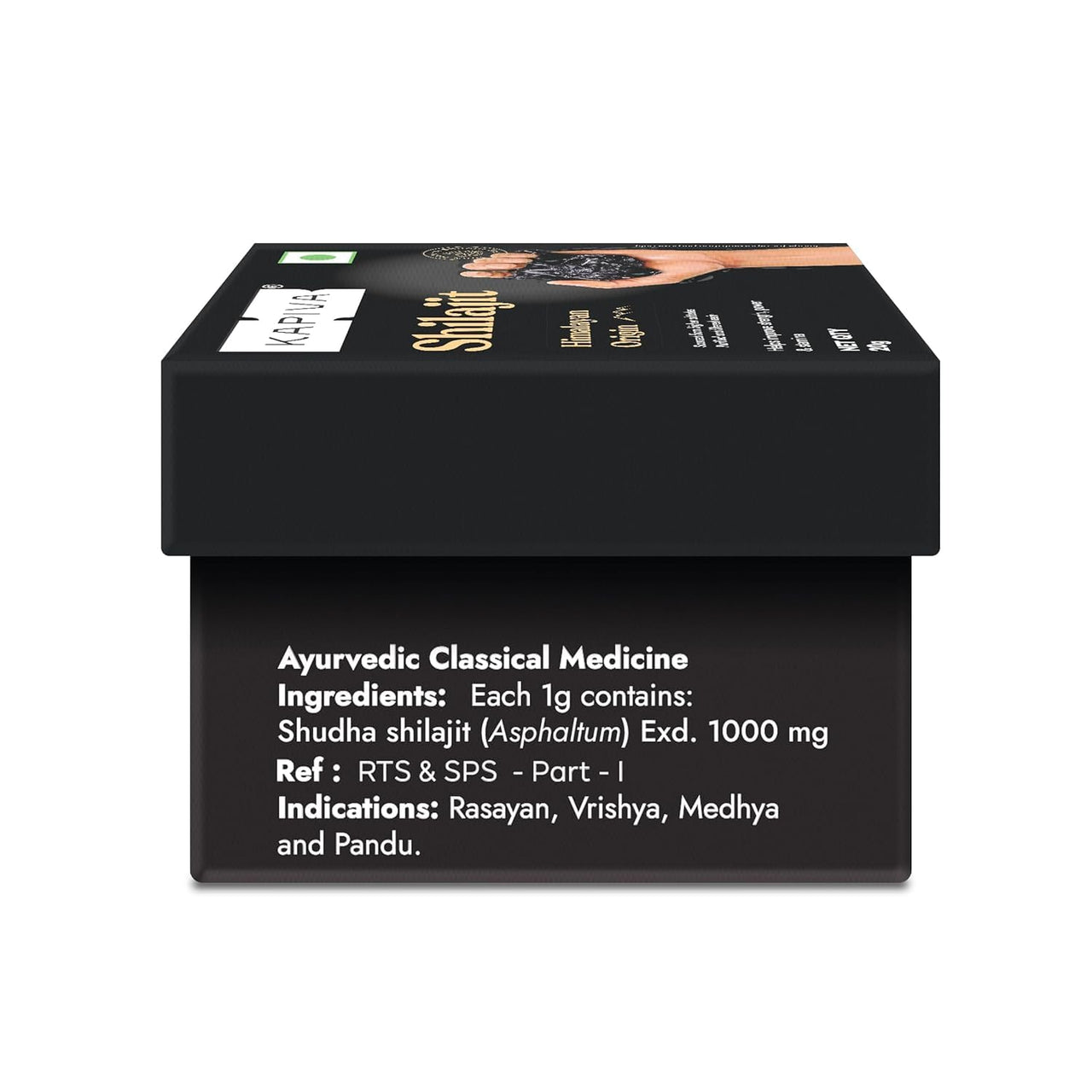 Kapiva Original Himalayan Shilajit/Shilajeet Resin 20g | 250mg/Serving | Energy, Endurance & Vitality | 80 Servings | 100% Ayurvedic Shilajit/Shilajeet