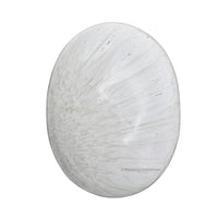 Scolecite Large Palm Stone - Pocket Massage Worry Stone for Natural Body Chakra Balancing, Reiki Healing and Crystal Grid Scolecite - Large