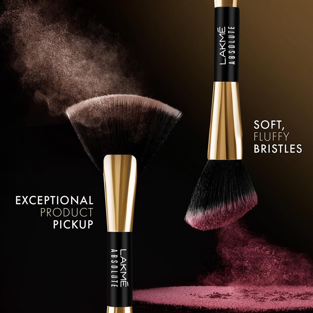 Lakmé Absolute Makeup Master Tools - Dual Ended Blush And Contour Brush