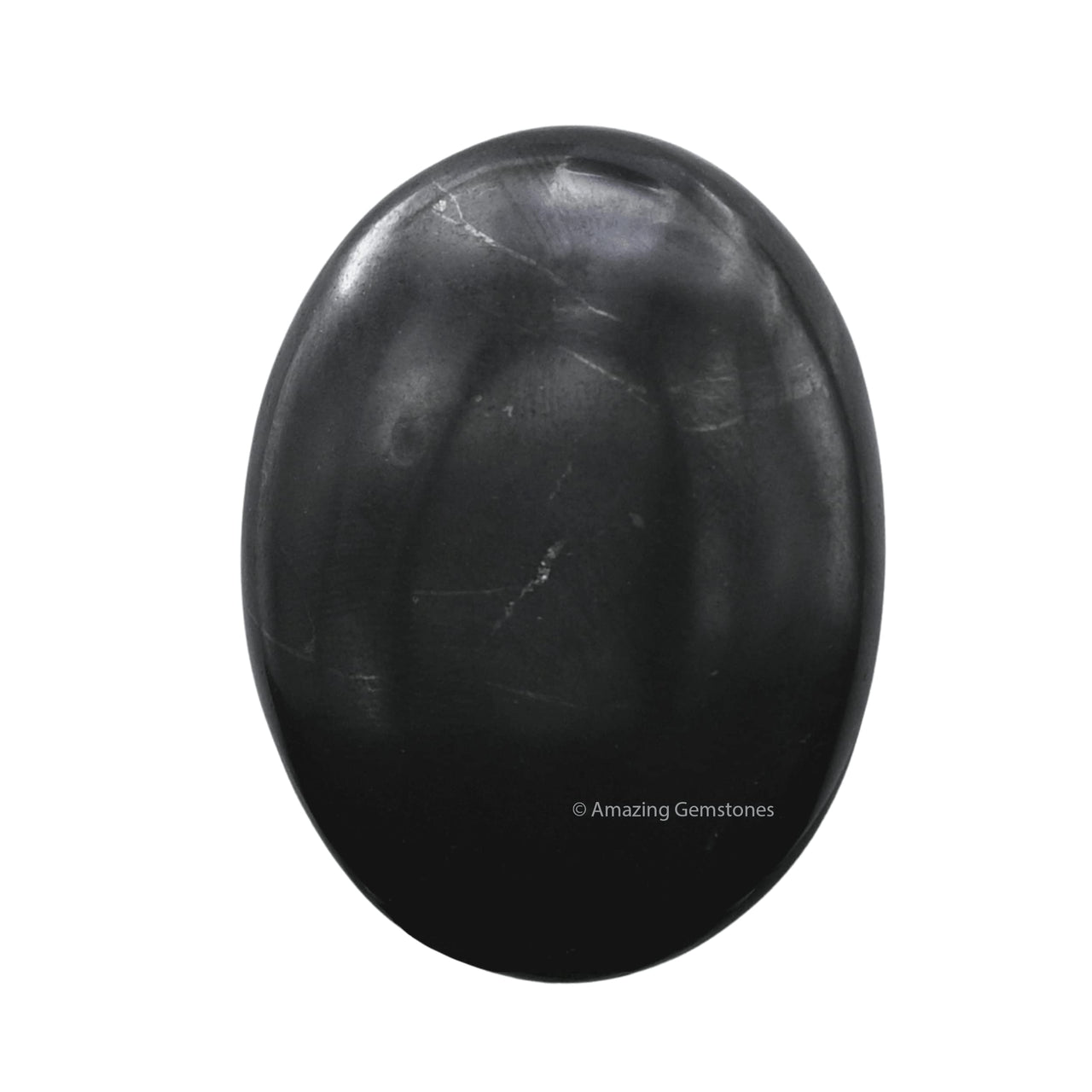 Shungite Palm Stone - Massage Worry Stone for Natural Body Chakra Balancing, Reiki Healing and Crystal Grid Shungite