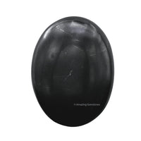 Shungite Palm Stone - Massage Worry Stone for Natural Body Chakra Balancing, Reiki Healing and Crystal Grid Shungite