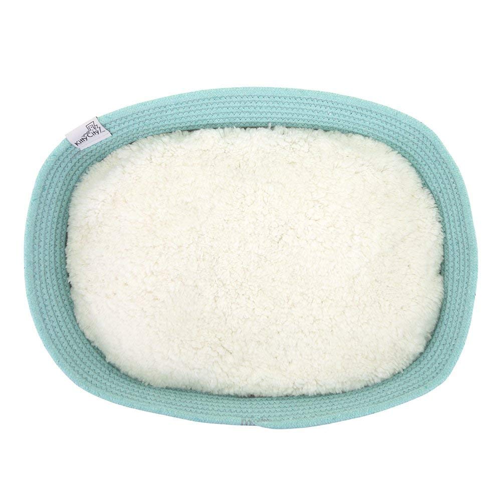 Kitty City Cat Bed, Cotton, 14"W x 19"L x 5"H