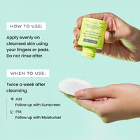 Hyphen Resurfacing 10% AHA BHA PHA Exfoliator | Instant Exfoliation with 20% Pineapple Extract | Leave-on Serum | Smoothens Texture, Unclogs Pores, Non-irritating | Facial Serum for Men & Women - 50ml