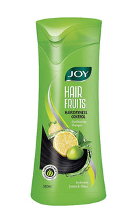 Joy Hair Fruits Hair Dryness Control Conditioning Shampoo Enriched with Lemon & Olives, 340 ml