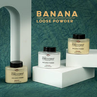 Daily Life Forever52 EXCLUSIVE BANANA Makeup Setting Loose White Powder Long-lasting Coverage Reduces Shine, Matte Finish Look- FBE002