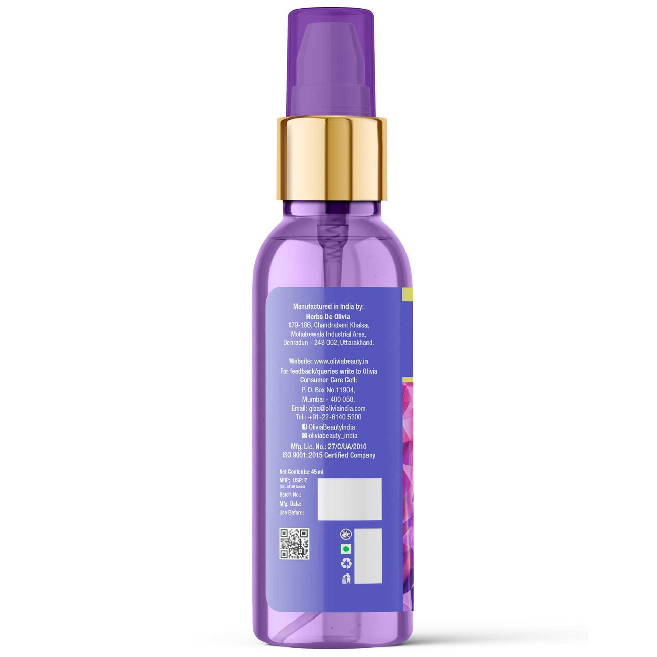 Olivia Super Gloss Hair Serum with Macadamia Oil-45ml