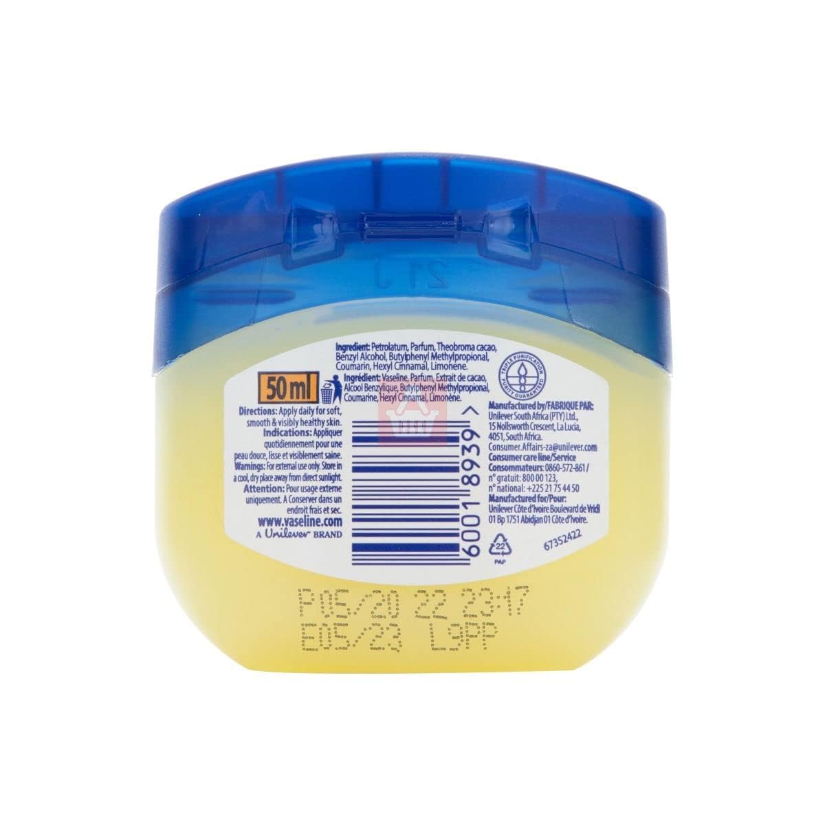Vaseline Blueseal Cocoa Butter Rich Conditioning Jelly, 50ml