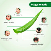 Ayouthveda Aloe Vera Gel 150 gm for Face, Body & Hair | Aloe Vera Skin/Hair Gel With Neem & Tulasi Vitamin Extracts | Calms Sunburn & Promotes Even Skin Tone (Pack Of 5; 150gm each)