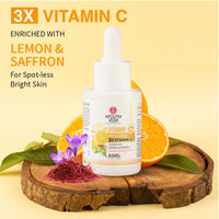 Ayouthveda Vitamin-C Face Serum Enriched With Lemon & Saffron For Spot Less & Blemish Free Skin 30ml