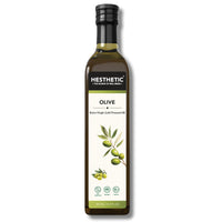 HESTHETIC Premium Pure Extra Virgin Olive Oil – 500ml, 100% Cold-Pressed, Ideal for Cooking, Baking & Salads, Natural Beauty Oil for Skin & Hair, Rich in Antioxidants & Nutrients