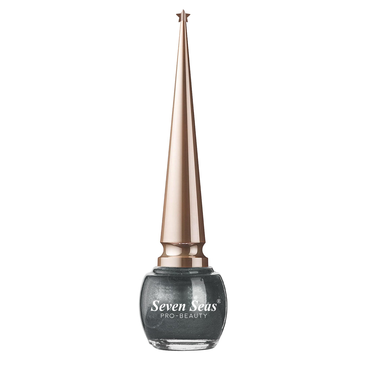 Seven Seas Liquid Color Eyeliner - 5ml | Waterproof | Smudgeproof | Long Lasting | Eyeliner for Women (Grey, 5ml)