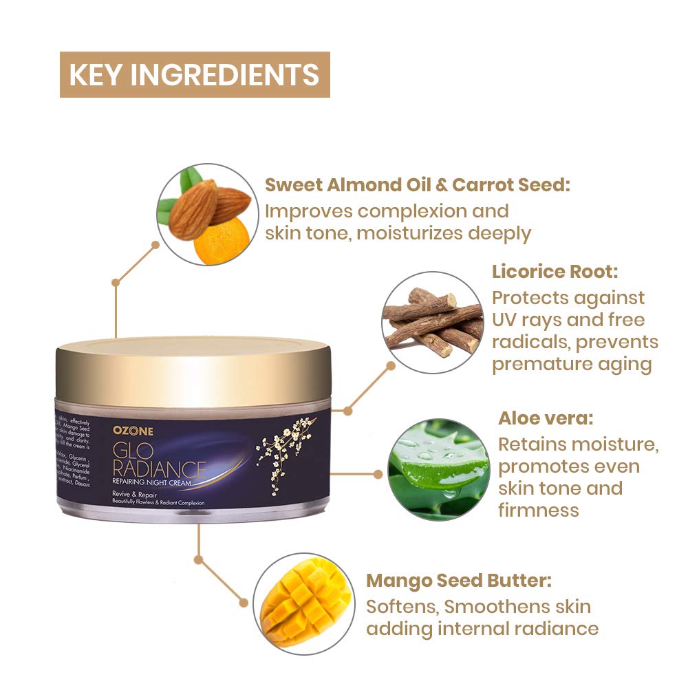 Ozone Glo Radiance Repairing Night Cream 50G