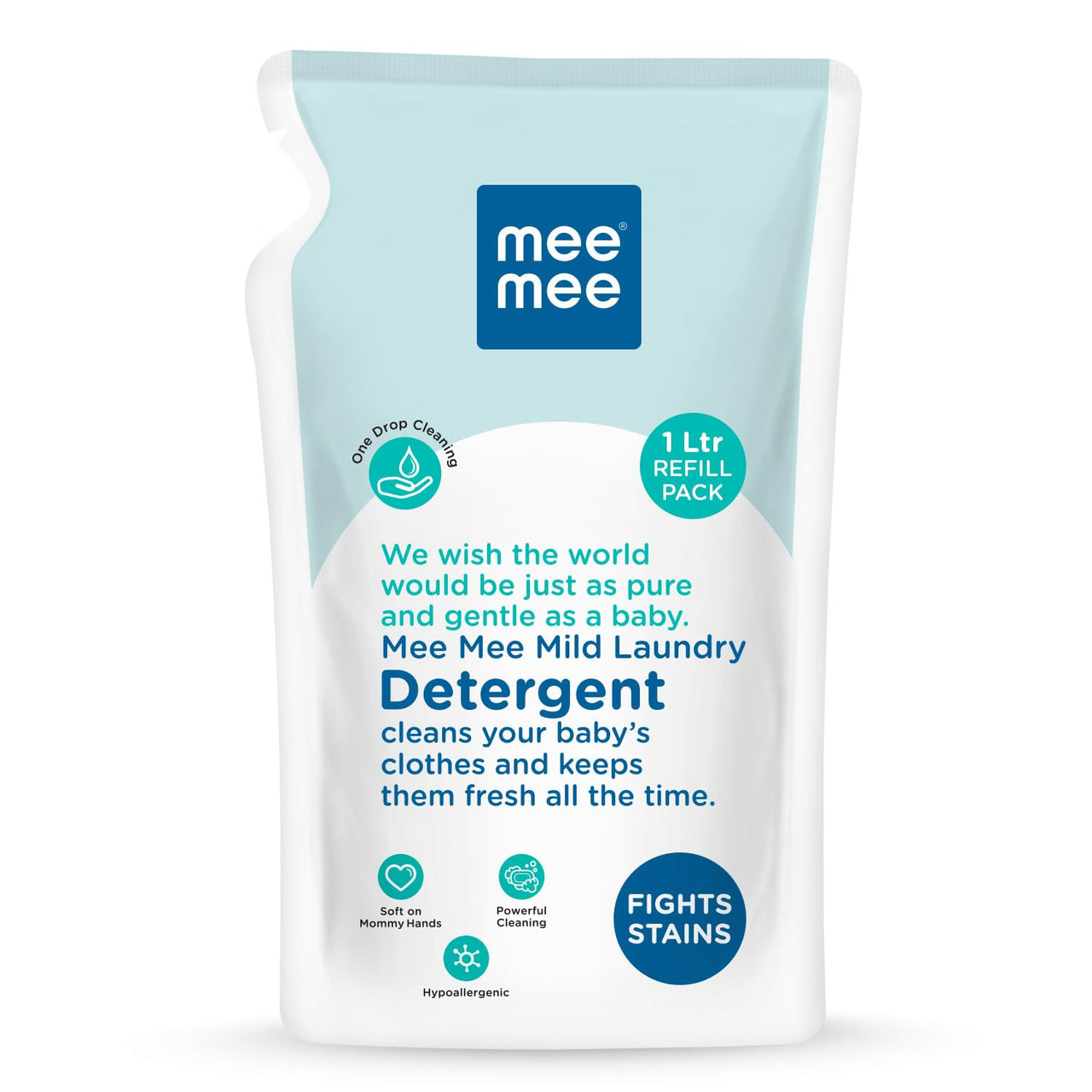 Mee Mee Mild Baby Liquid Laundry Detergent Refill Pack, 1.2L & Mee Mee Mild Baby Liquid Laundry Detergent, 1.5L
