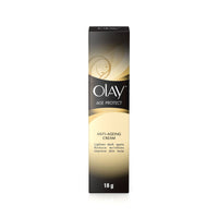 Olay Age Protect Anti-Ageing Cream | Lightens Dark Spots and Reduces Wrinkles | Normal, Oily, Dry, Combination Skin | 18g