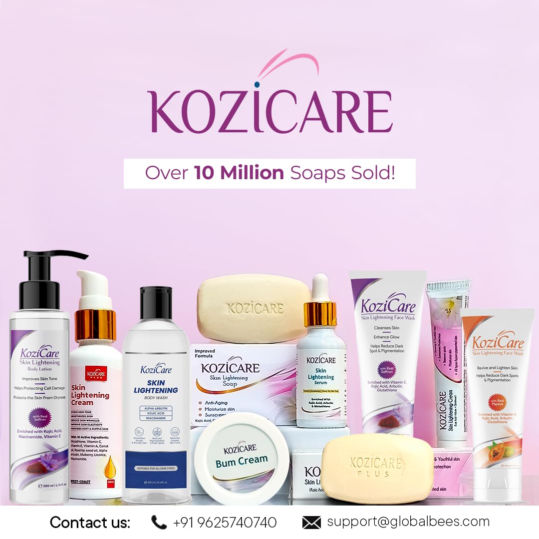 Kozicare Sandalwood Bath Soap for Younger Looking and Glowing Skin | with a Long-Lasting Youthful Radiance |For Man, Women and All Skin types-75gm (Pack of 12)