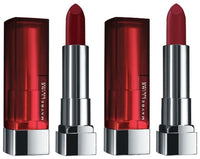 Maybelline New York Color Sensational Loaded Bold Lipstick, Midnight Date, 3.9g and Maybelline New York Color Sensational Creamy Matte Lipstick, 695 Divine Wine, 3.9g