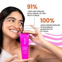 Foxtale Oil and Acne Control Face Wash | 2% Salicylic Acid + Niacinamide + Cica + Hyaluronic Acid | Fights Acne, Fades Marks, Controls Oil, Soothes Skin | Non-Drying Cleanser for Oily Skin