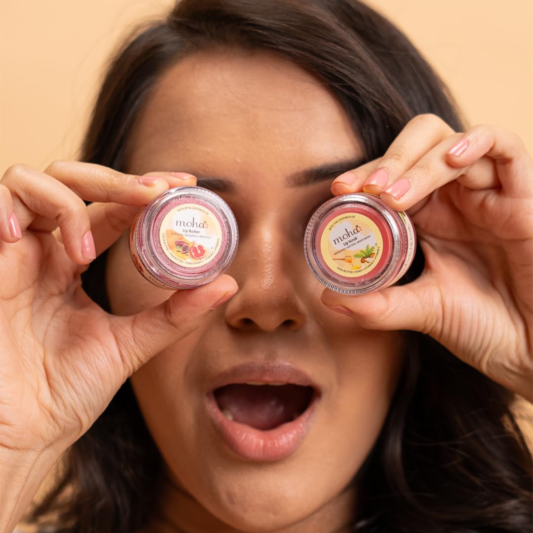 Vedistry Moha: Lip Scrub 12 Gms|Reduction In Dark Lips & Pigmentation|Heals Dry & Chapped Lips|Enriched With Shea Butter, Honey Vitamin E, And C, This Nourishing Lip Scrub Locks In Moisture.