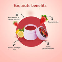 Ayouthveda Party Swirl Tinted Lip Balm | Heals Cracked & Undernourished Lips| Moisturizer For Chapped And Dry Lips | Enriched With Coconut And Olive Oil | Hot Red Fruity Lip balm (10gm)