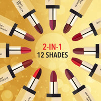 Blue Heaven 2 in 1 Festive Lipstick | Dual Shade | Ultra Lightweight Soft Matte Finish | Long Stay Comfort Wear Lipsticks for Women |C10| 4gm