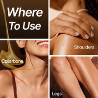 Sotrue Glow Digger Body Glow Spray | Pearlescent Gold Shimmer Mist for Radiant Skin | Lightweight, Waterproof & Non-Greasy Body Highlighter | Hydrating Body Makeup for Women