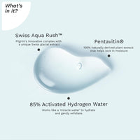 Pilgrim Swiss Aqua Rush™ Peeling Gel for Face | Crafted with powerful hydrators- Swiss Aqua Rush™, Pentavitin & 85% Activated Hydrogen Water | Exfoliates to reveal fresh & radiant skin | 30gm