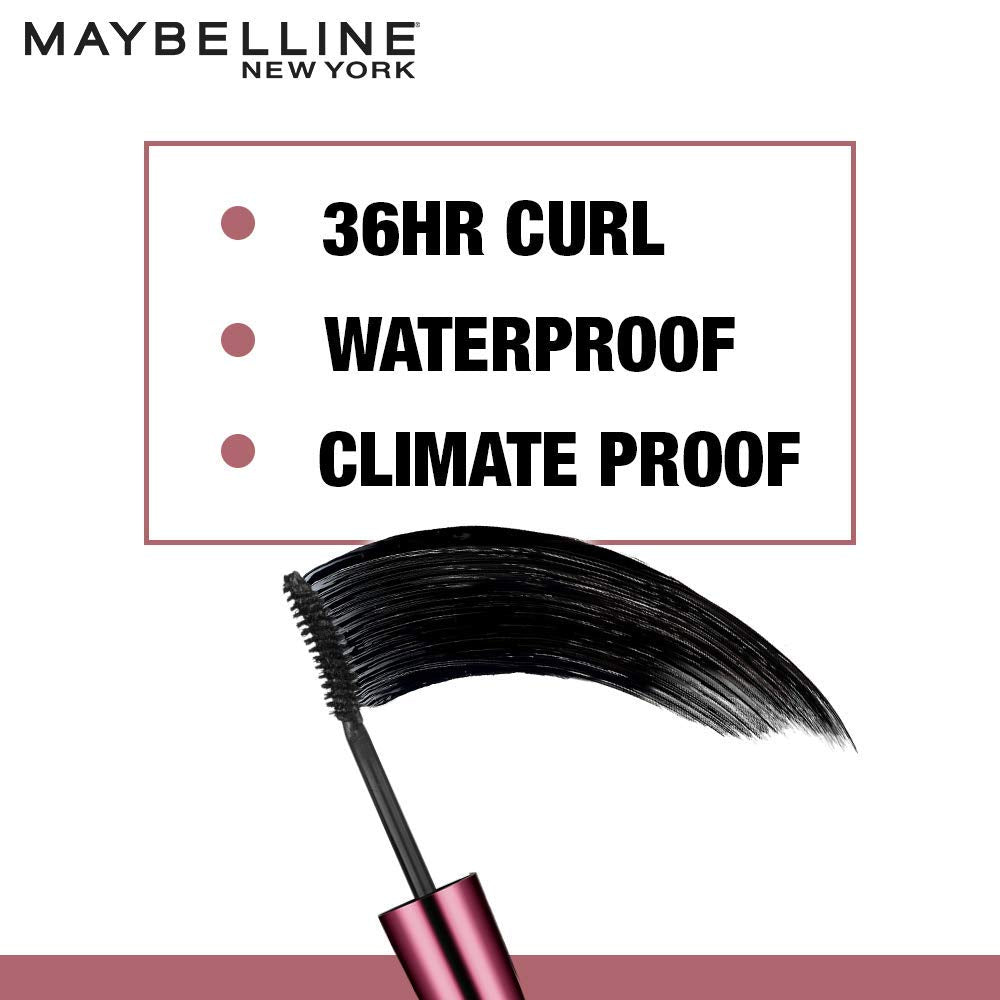 Maybelline New York Color Sensational Creamy Matte Lipstick, 656 Clay Crush, 3.9g and Maybelline New York Hypercurl Mascara Waterproof, Black, 9.2ml