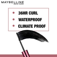 Maybelline New York Color Sensational Creamy Matte Lipstick, 656 Clay Crush, 3.9g and Maybelline New York Hypercurl Mascara Waterproof, Black, 9.2ml