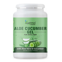 KAZIMA Aloe Cucumber Gel for Face and Body, 1kg | with Cucumber and Pure Aloe Vera for Soothing, Hydrating, and Moisturizing | Aloe Hydrating Gel for Oily and Sensitive Skin