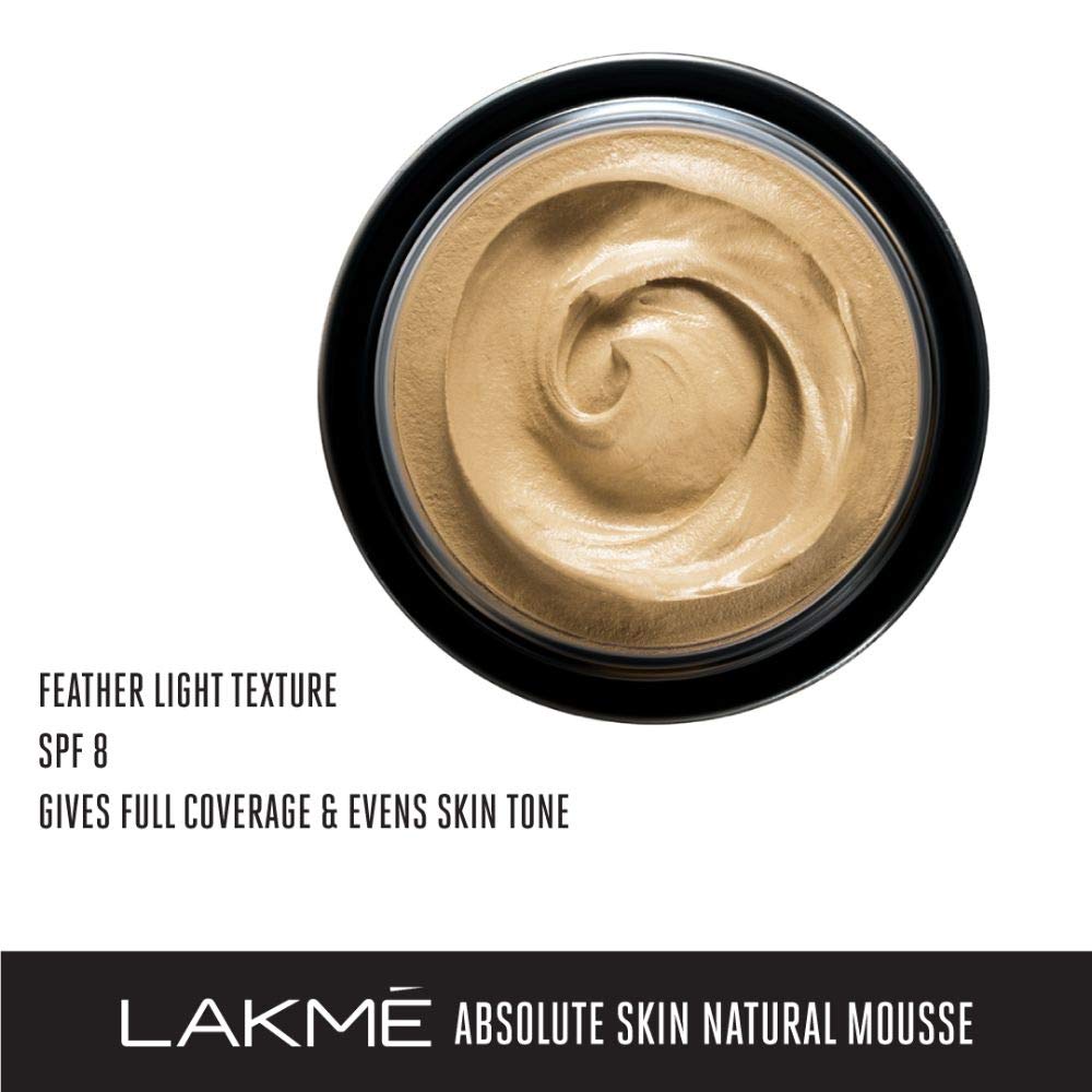 LAKMÉ Sun Expert Light Ultra Matte Spf 40 Pa+++ Compact, 7G & Absolute All Skin Natural Mousse, Ivory Fair 01, 25G