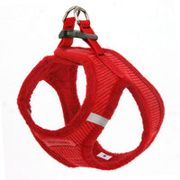 Voyager Step-In Plush Dog Harness – Soft Plush, Step In Vest Harness for Small and Medium Dogs by Best Pet Supplies - Harness (Red Corduroy), XS (Chest: 13 - 14.5