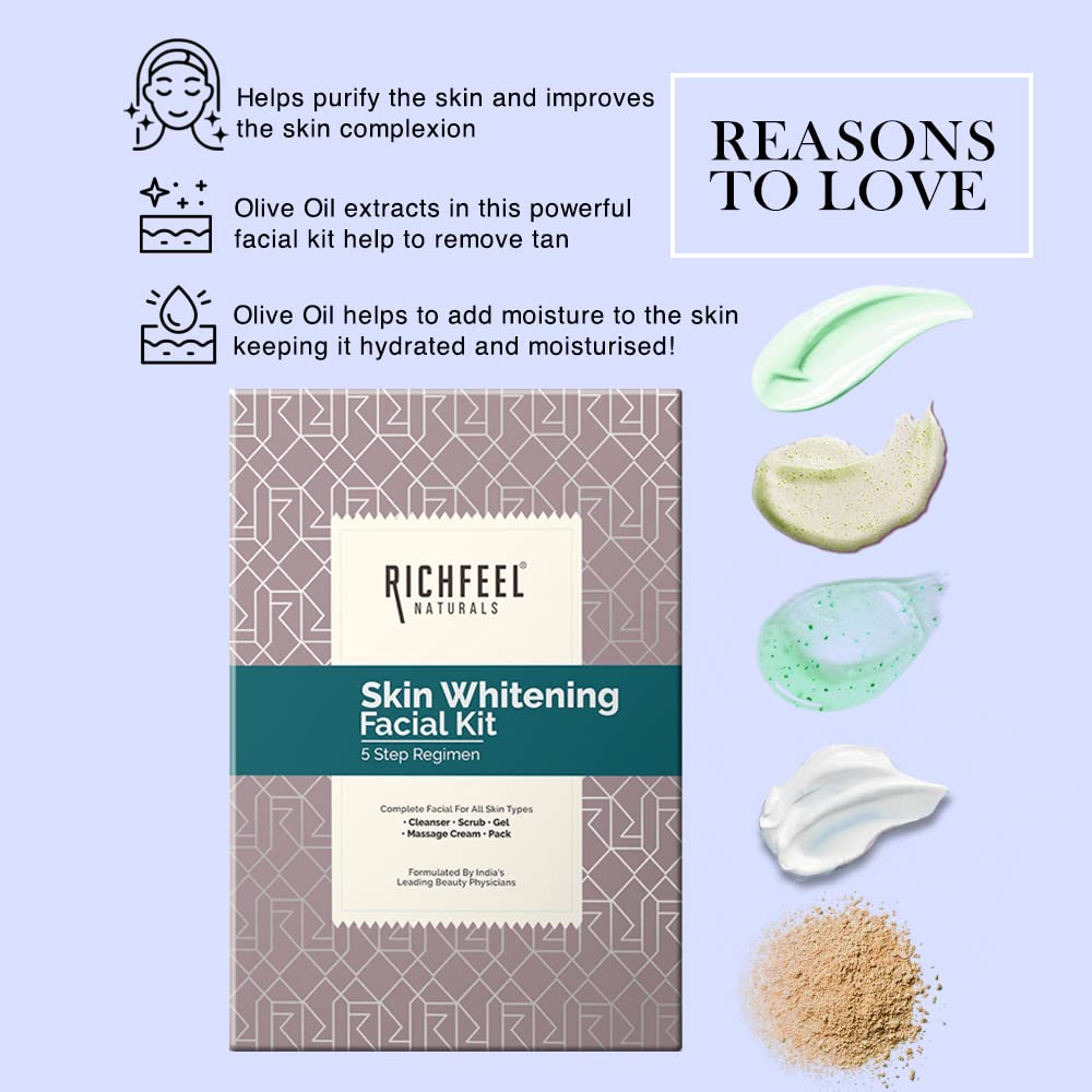 Richfeel Skin Whitening Facial Kit, 5gx50g