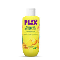 The Plant Fix Plix Pineapple 5% Lactic Acid Exfoliating Body Wash For All Skin Types, Paraben-Free Shower Gel, For Dry, Rough & Strawberry Skin, 236 Ml