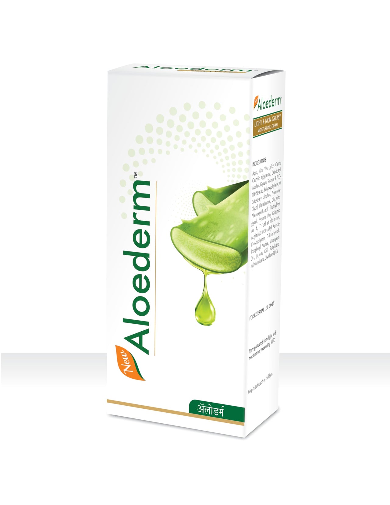 Aloederm Skin Cream For Treating Dry Skin, Cold Processed Aloevera, Delays Ageing, 50g