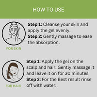 Iba Skin - N - Scalp Aloe Vera Gel for Face, Skin & Hair 100g | 100% Pure Aloe Vera Gel | For Hydrates, Moisturizes, Nourished and Glowing, Healthy Scalp and Stronger Hair | Halal Certified & Vegan