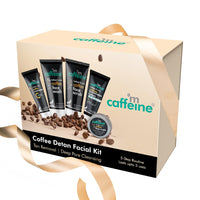 mcaffeine Coffee Detan Facial Travel Kit|Gift For Birthday And Anniversary|Value Pack Of 5 Signature Face Care Products: Face Wash, Scrub, Mask, Moisturizer & Sunscreen For Both Women And Men