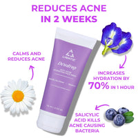 Light Up Dewdrop Anti-Acne Hydrating Face wash | Face wash for oily, Acne Prone & Combination Skin | Enriched with Niacinamide & Butterfly Pea Flower | Gentle Cleanse Skin from dirt & Oil - 75ml