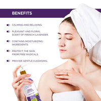 Otrix French Lavender Body Wash, 290ml – Calming Shower Gel with Natural Ingredients – Aromatherapy Formula for Relaxation and Hydration – Sulfate and Paraben Free