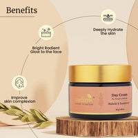 Mellow Mulethi & Sandalwood Day Cream | Lightweight Moisturizer for Oily & Normal Skin | Brightens, Hydrates & Protects from UVA/UVB | Non-Greasy, Fast-Absorbing | 50gm