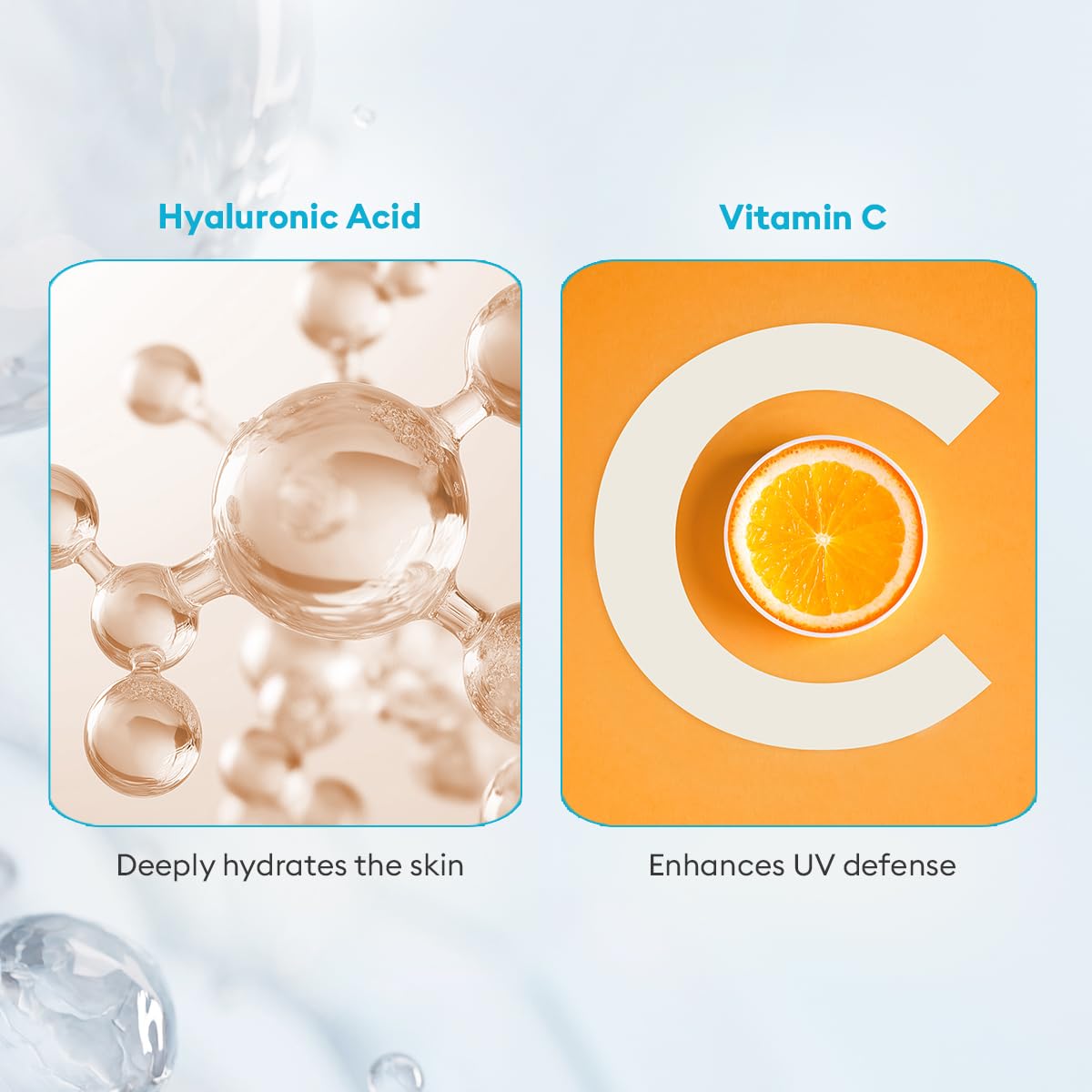 VLCC Aqua Light Sunscreen Gel SPF 50 PA+++ | Fast-Absorbing, Non-Greasy, No White Cast | Broad Spectrum UV Protection | Hyaluronic Acid & Vitamin C | Dry Touch, Lightweight, Hydrating Sunscreen - 100g