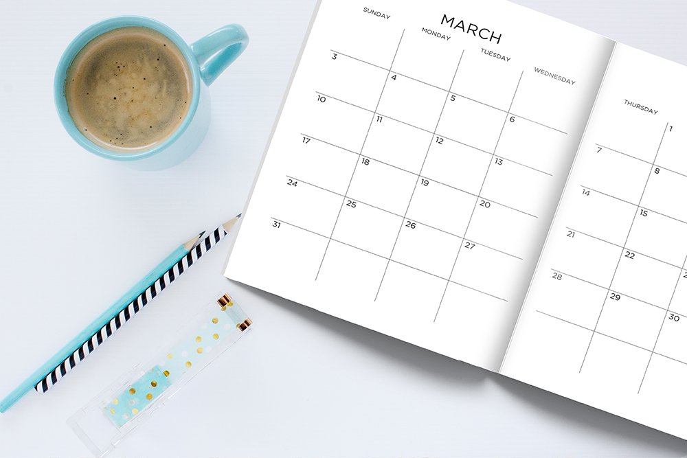 Busy AF: 2018-2019 Academic Planner: August 1, 2018 to July 31, 2019: Weekly & Monthly Planner: Student & Teacher Edition: Gold Pink & Blue Modern Florals