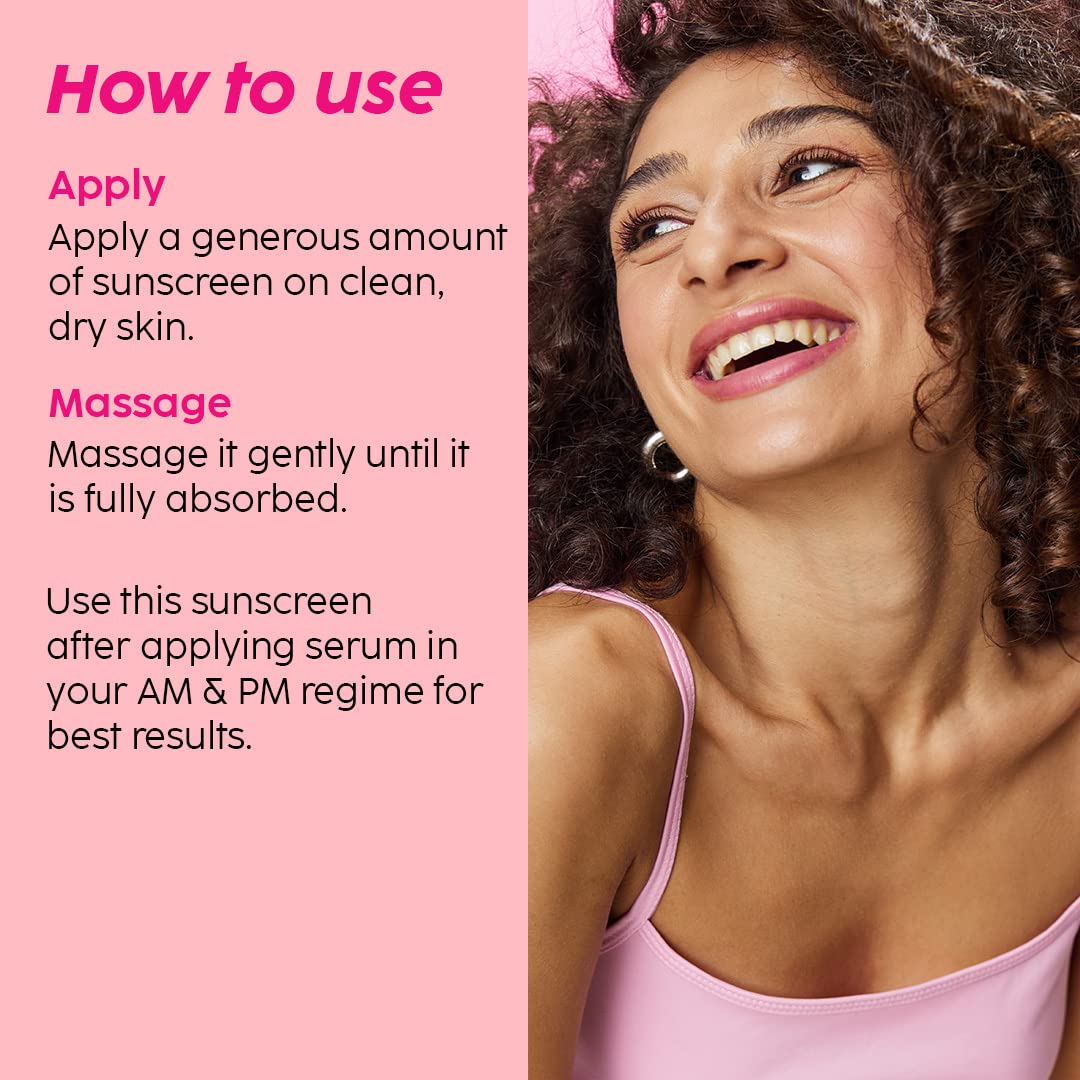 The Plant Fix Plix Spf 50+ Guava Glow Invisible Sunscreen For All Skin Type With Pa +++|For Uv A,Uv B&Blue Light Protection With Ceramides,Vitamin C&Hyaluronic Acid|No White Cast,Cruelty-Free|50 G