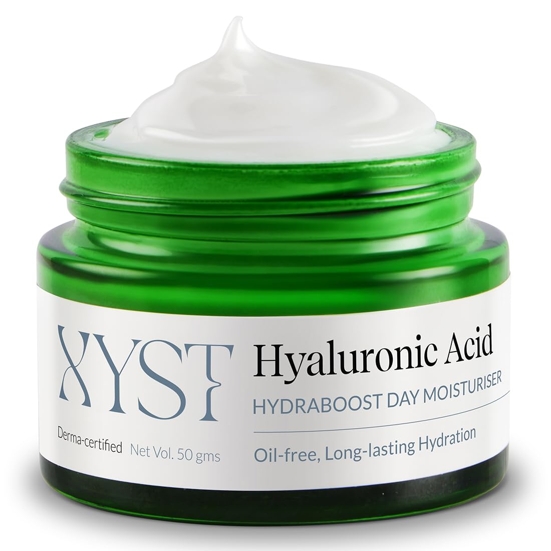 XYST Aquaxyl & Hyaluronic Acid Day Moisturizer for Hydration 50gm | Niacinamide & Pro Vitamin B5 | 100% Vegan, Oil free Face Cream | Women & Men | Derma certified | All skin types