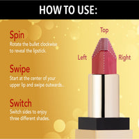 Blue Heaven 2 in 1 Festive Lipstick | Dual Shade | Ultra Lightweight Soft Matte Finish | Long Stay Comfort Wear Lipsticks for Women |C4| 4gm