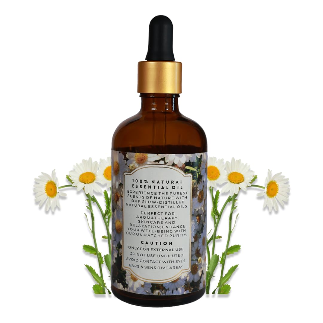 Luxurious CHAMOMILE Essential Oil by Enhanced Essentials|Therapeutic Grade,Organic & Natural |With glass dropper| Ultra Premium and Highly Concentrated Oil for Home Fragrance, Diffusers, Skin care, Aromatherapy, Bath, Massage,Soap and Candle making| 30 ml