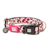 Max & Molly Soft Padded Neoprene Dog Collar w/Smart ID Gotcha! QR Pet Safety Tag, Durable, Waterproof, Anti-Stink, Machine Washable Collar for Dogs, Pink Leopard, XS XS (9-14