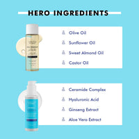 Conscious Chemist® Energizing Double Cleansing Kit | 230ml | Oil Cleanser for Face, Face Wash for Dry Skin for Women & Men, Cleanser with Natural Oils, Treats Dull & Dehydrated Skin (Pack of 2)