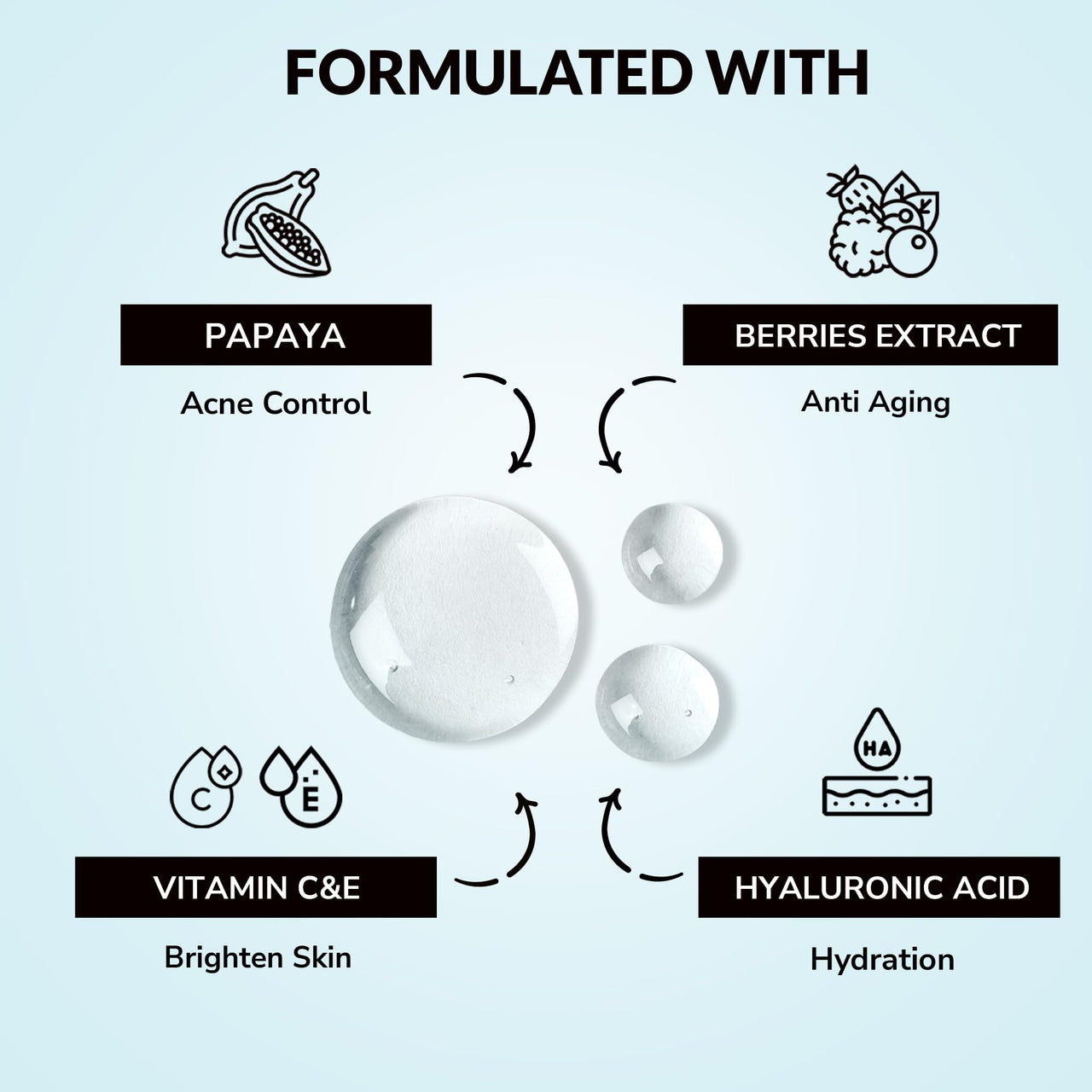 MIRABELLE COSMETICS KOREA Crystal Clear Skin facial sheet mask combo pack of 10